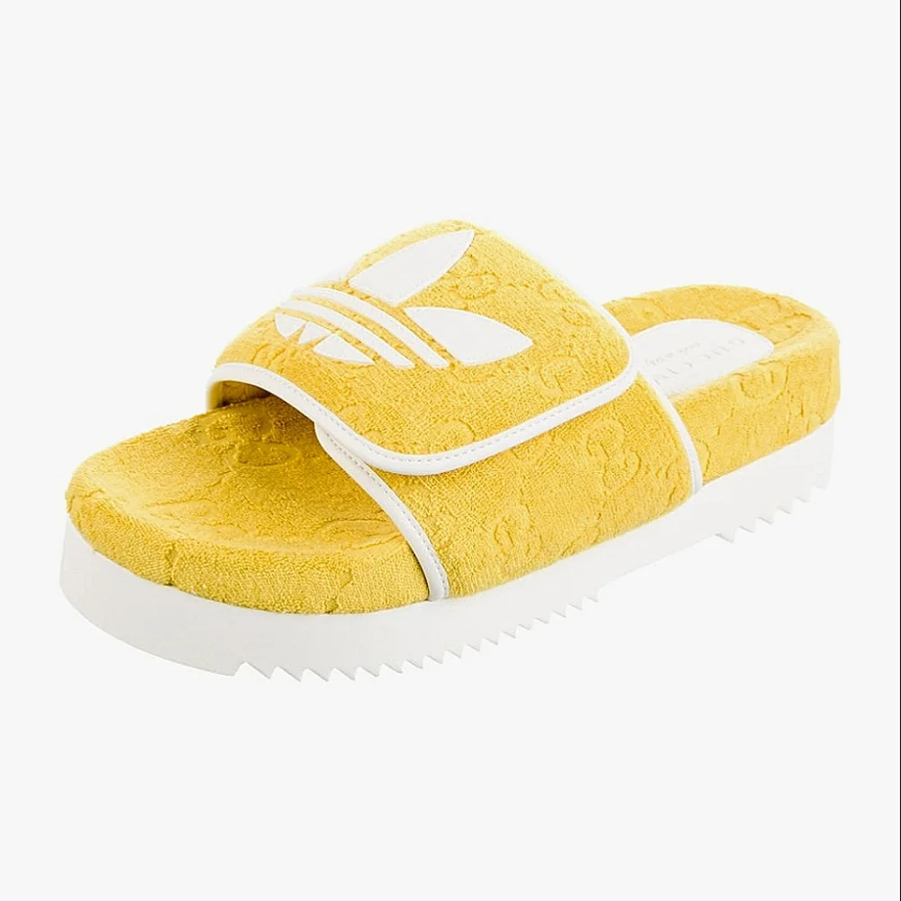 GUCCI ADIDAS COLAB PLATFROM SLIDES SHOES